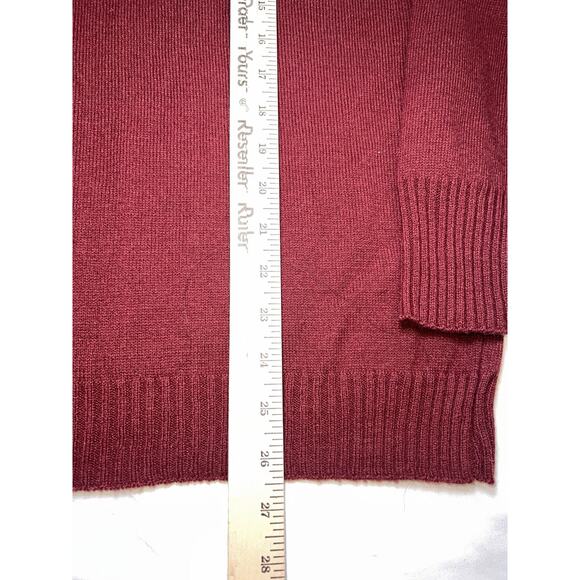 Fall River Knitting Mills Sweater Size XL Maroon Red V-Neck Grandpa VTG 80s USA - Picture 7 of 12